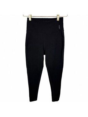 Boody Active Women's High Rise Ankle Leggings Black Sz Small Bamboo Cotton Blend